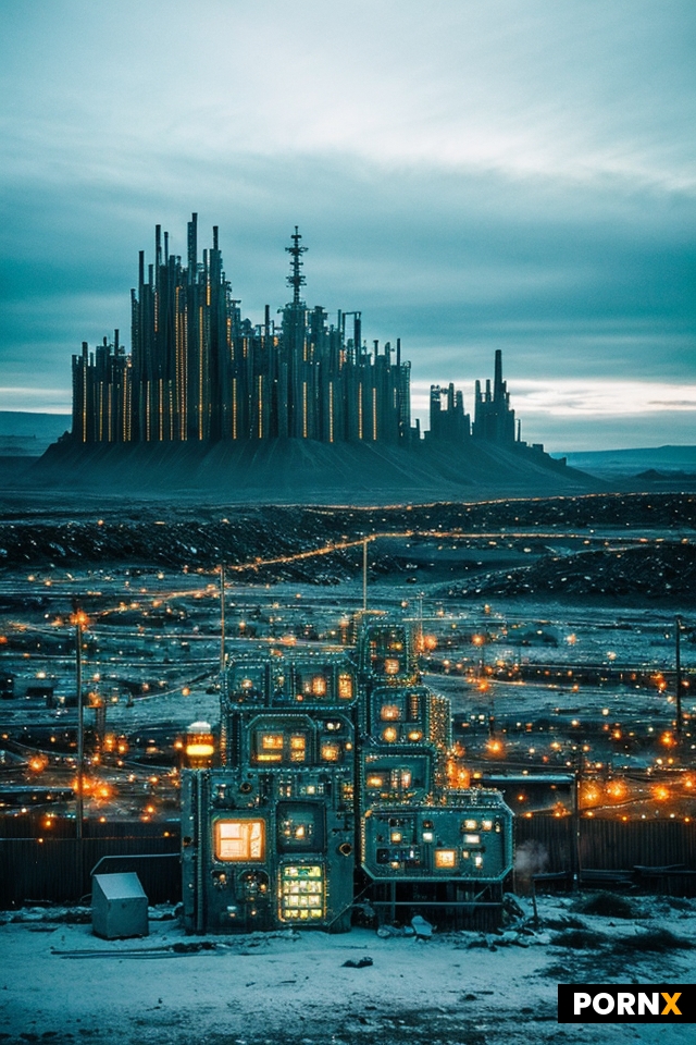 In a hauntingly surreal sci-fi landscape