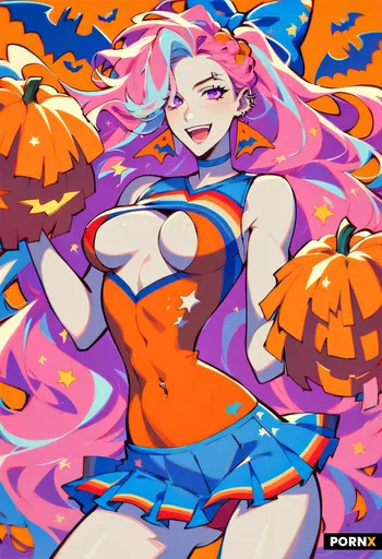 a hot slutty bimbo cheerleader