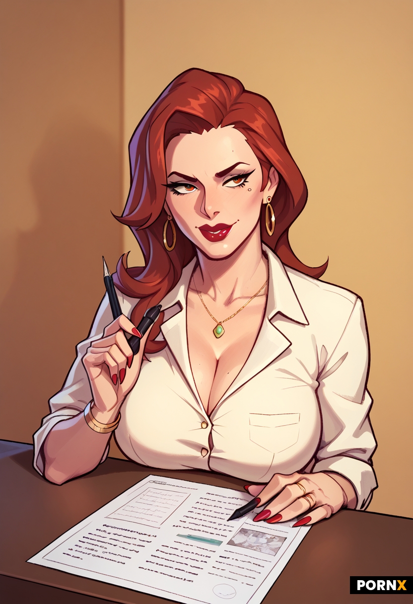 woman in a meeting at a modern office
