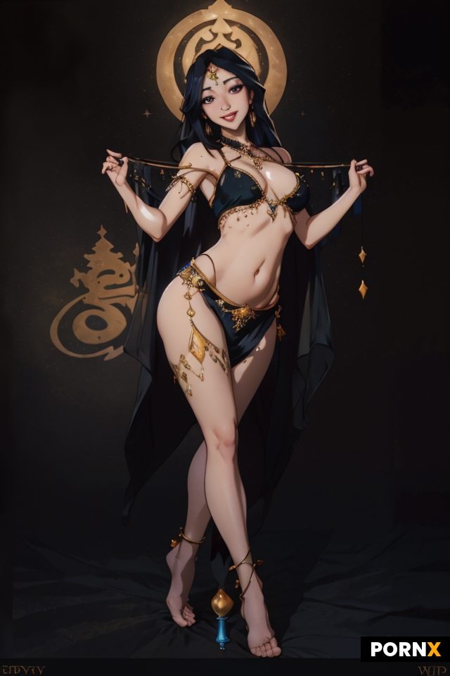 A very beautiful Arabic belly dancer