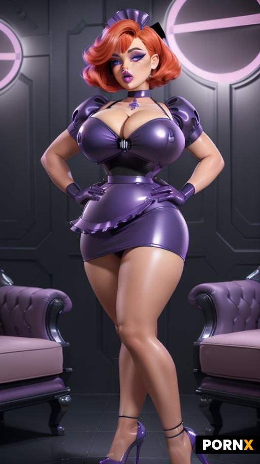 Hyperfeminine bimbo android