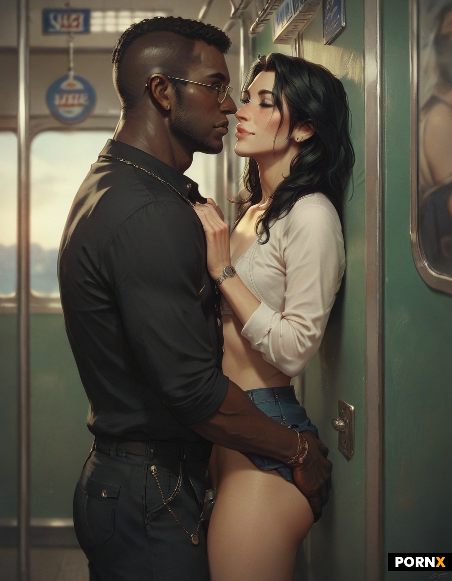 Interracial sex with one black male and one Japanese female flat chest and cute face