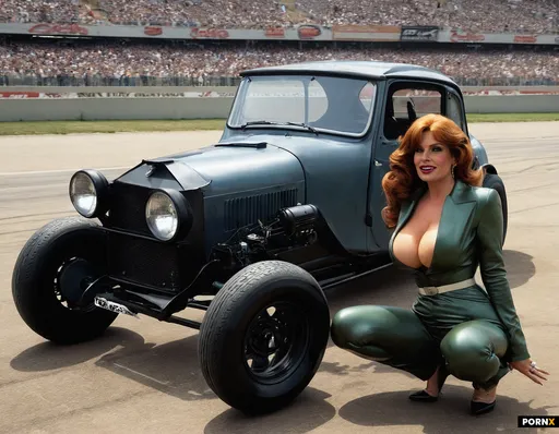 A voluptuous adult woman in her late twenties