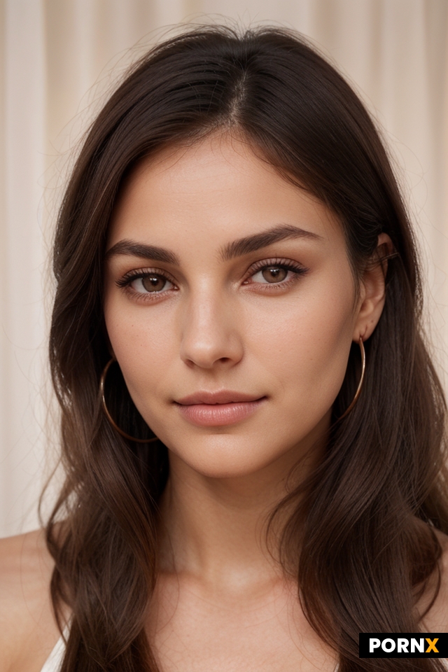 A woman with a naturally symmetrical