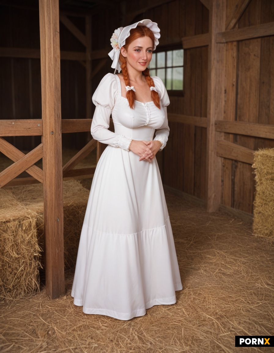 Cute Adorable American Amish redhead