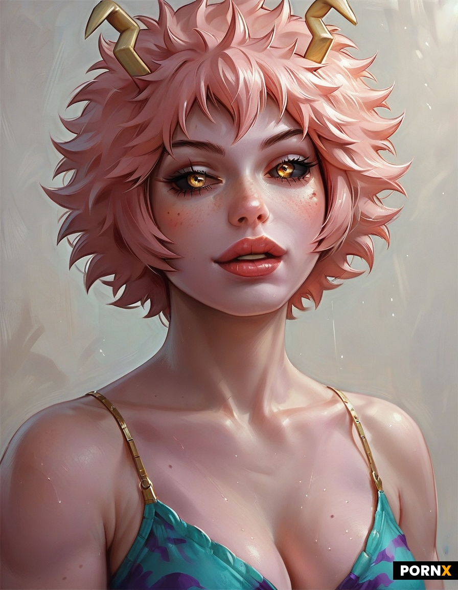 Mina Ashido and Ochako from My Hero Academia sexy pose