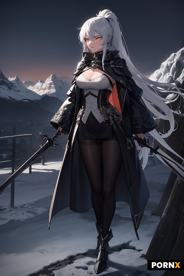 A slender fragile 25-year-old woman in a stylish