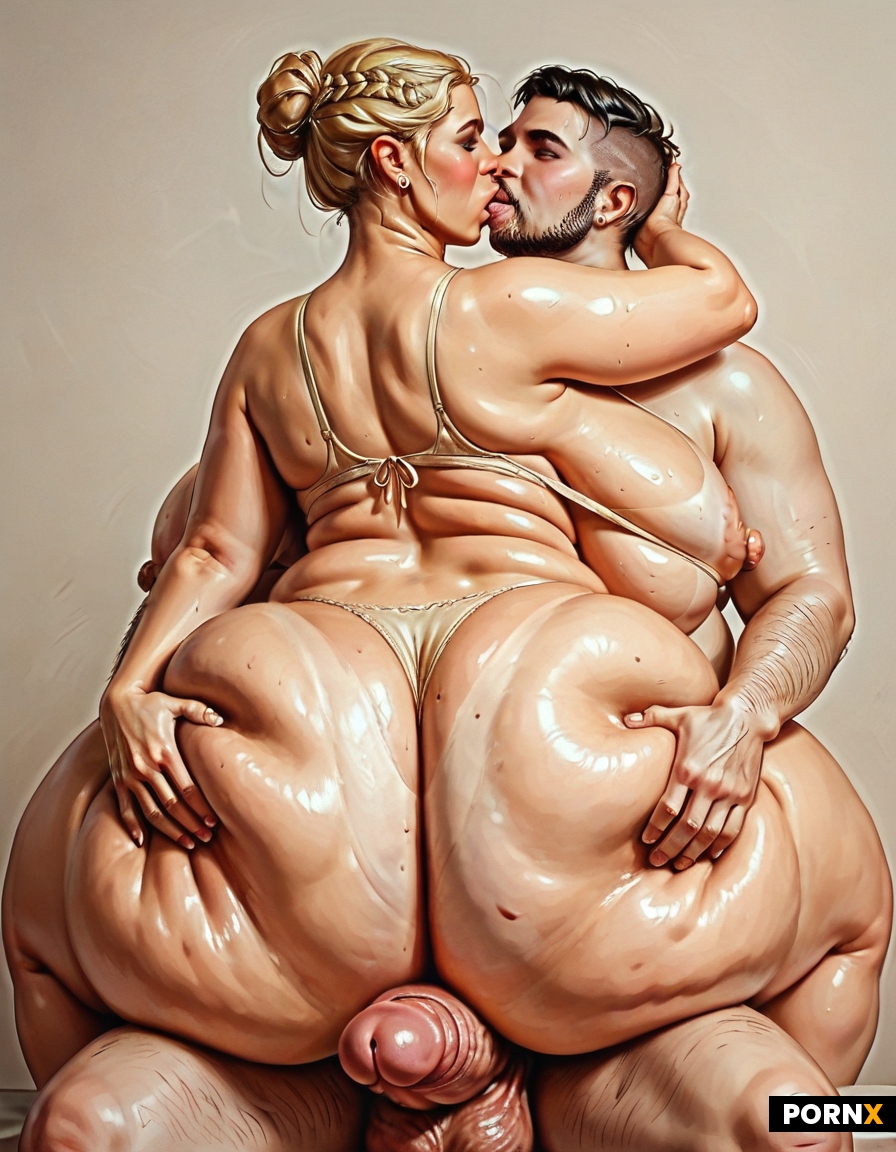 Sitting thigh job: A bbw fat