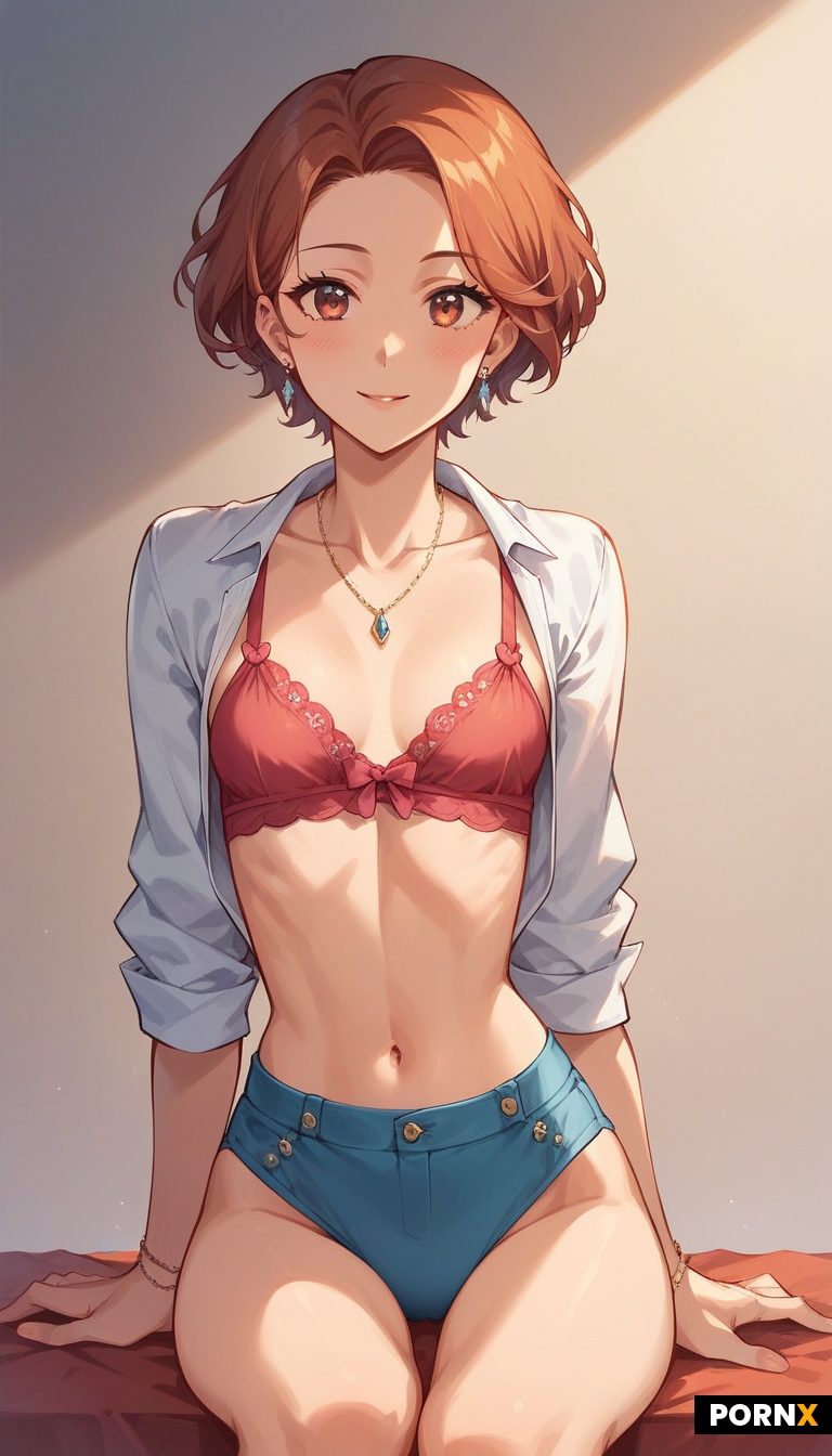 Beautiful cute sexy svelte anime woman