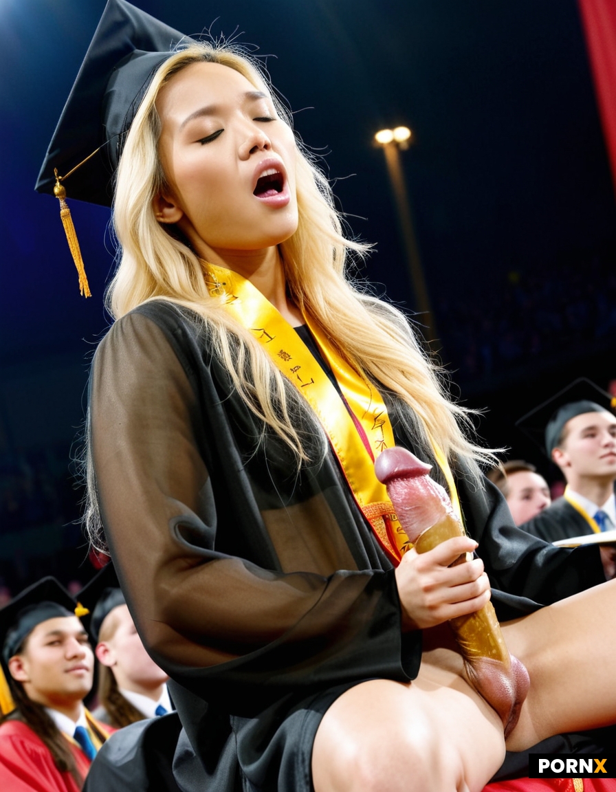 24 year old Chinese woman with a beautiful face and slightly blonde hair