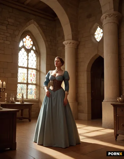 Ornate room in a medieval castle