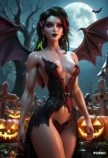 a hot slutty goth witch