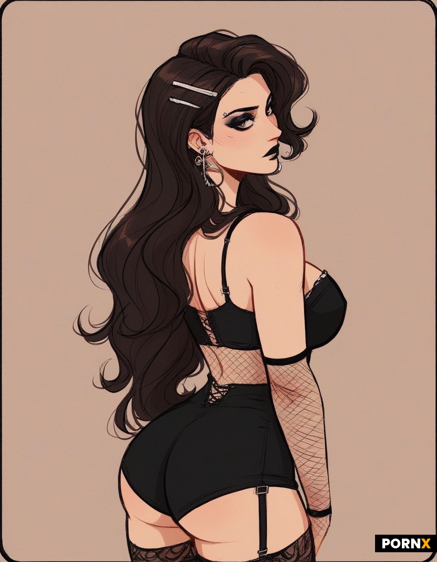 pale Big Tiddy Goth GF