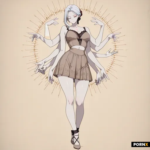Original anime character design: an 18-year-old Russian woman with fair
