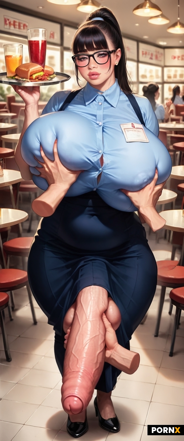 20-year-old nerdy messy awkward shy Japanese nerd futanari named Ai