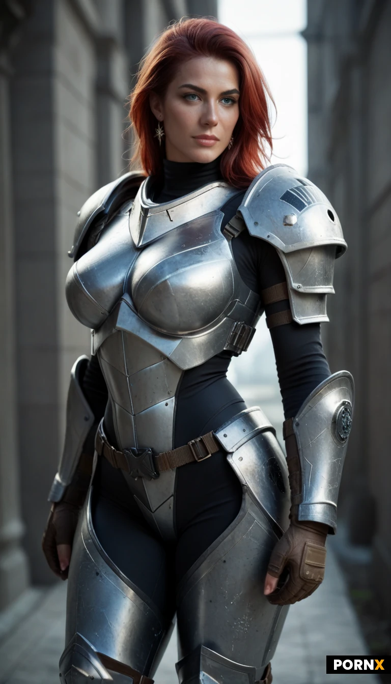 spartan woman, armored halowarrior, starship