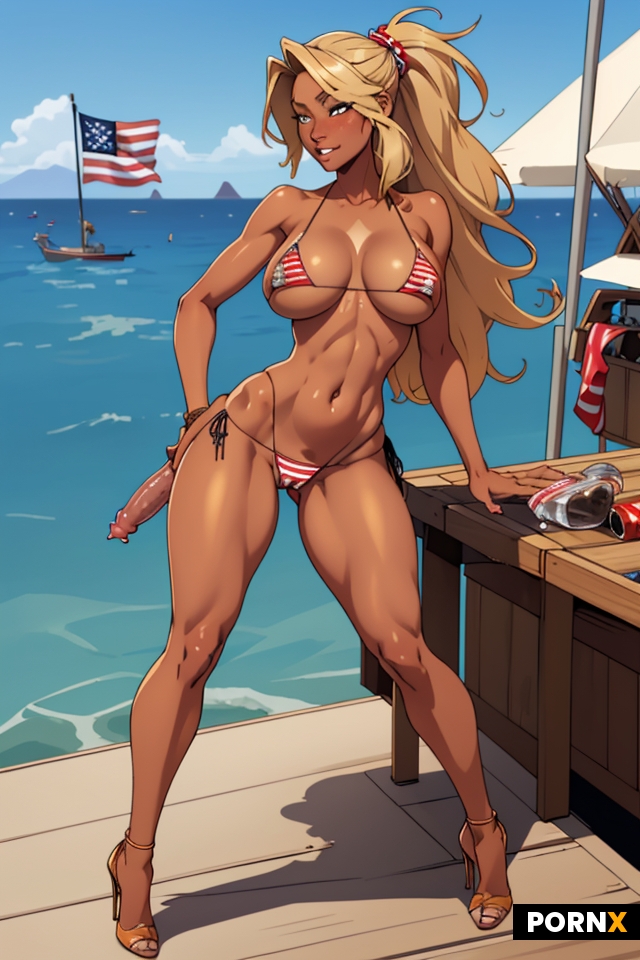 American flag bikini