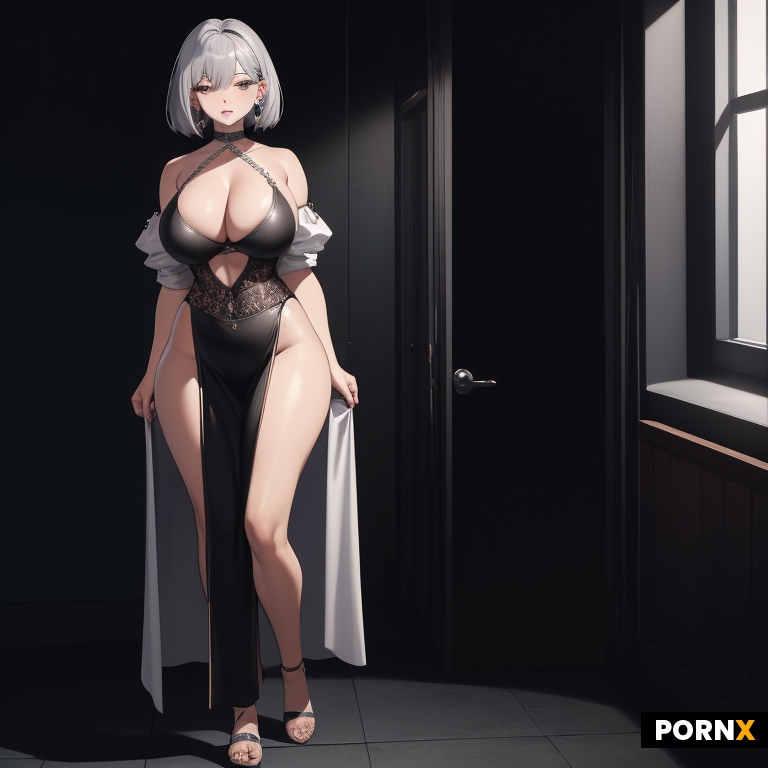 She is standing and she is one preson