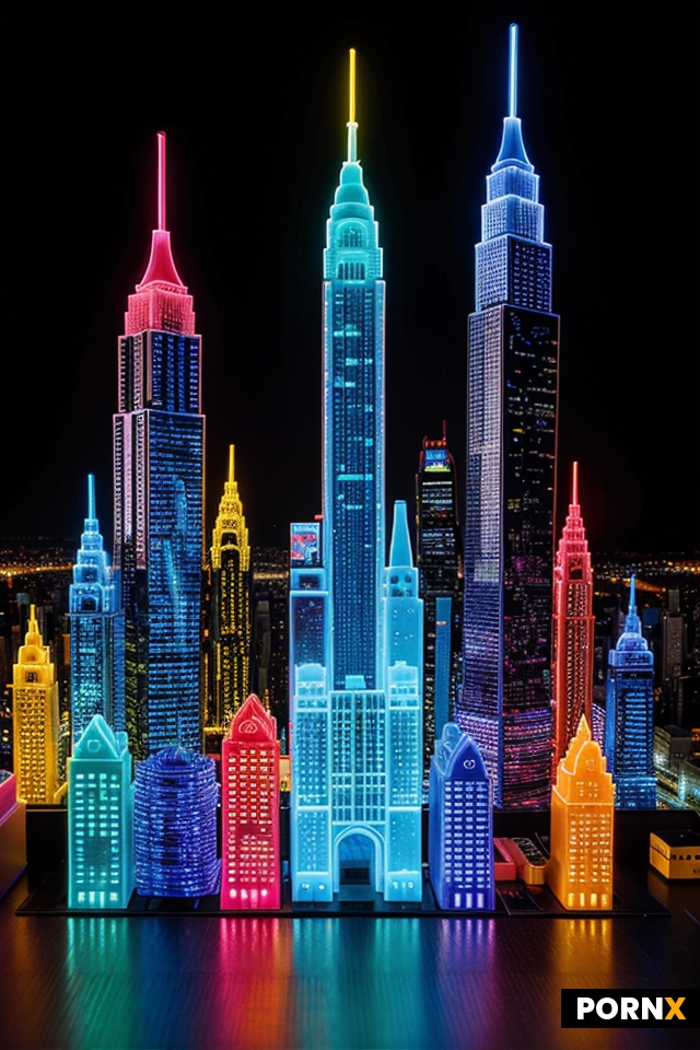 huge gummy cityscape