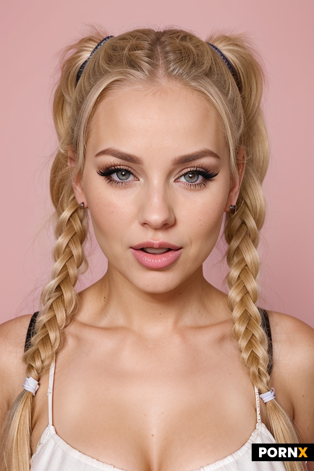 face portrait of a bimbo