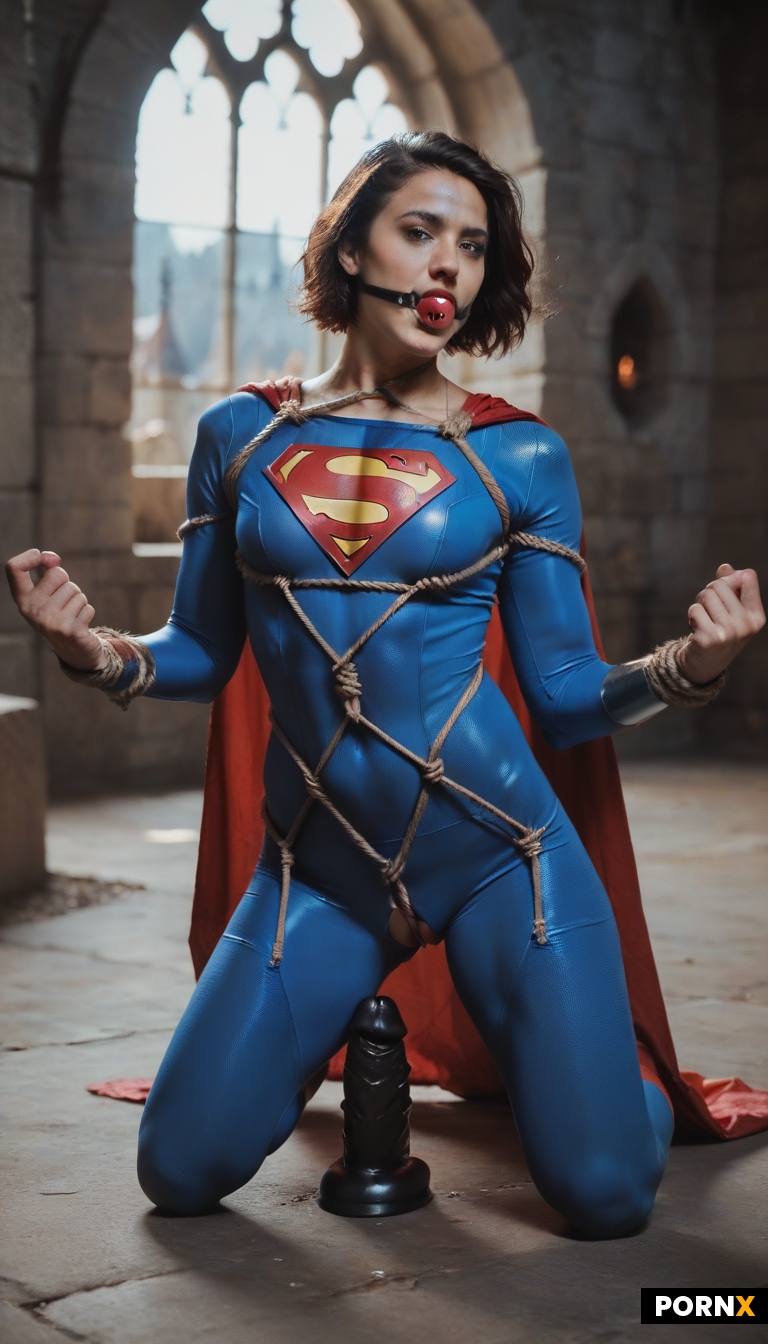 Captured superhero