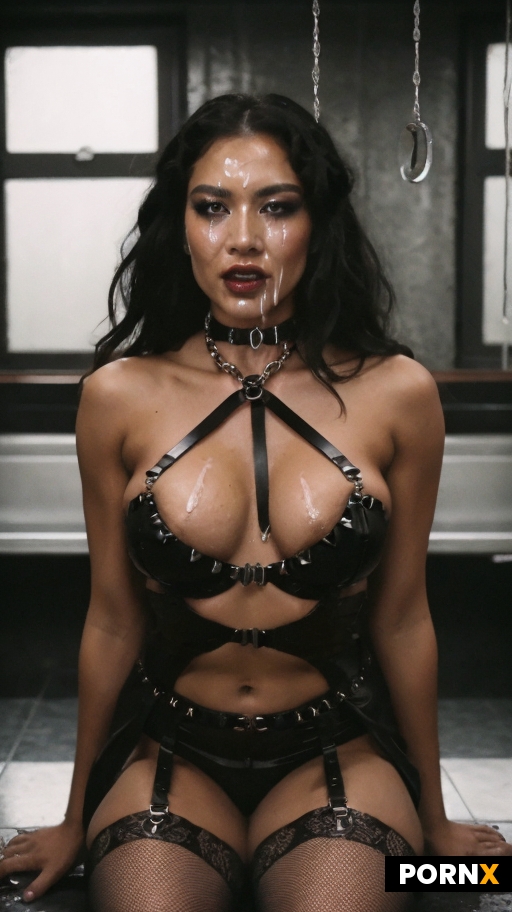 A stunning Asian woman with a fit