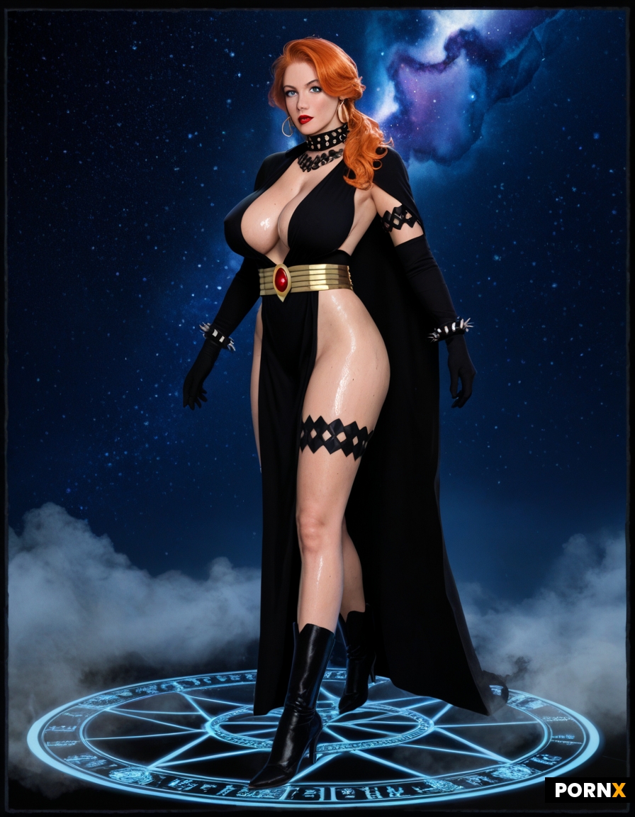 Dynamic overdramatic maniacal futuristic comic siren supervillain succubus seductress diva