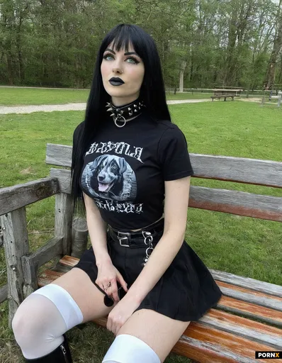 goth girl with long black hair