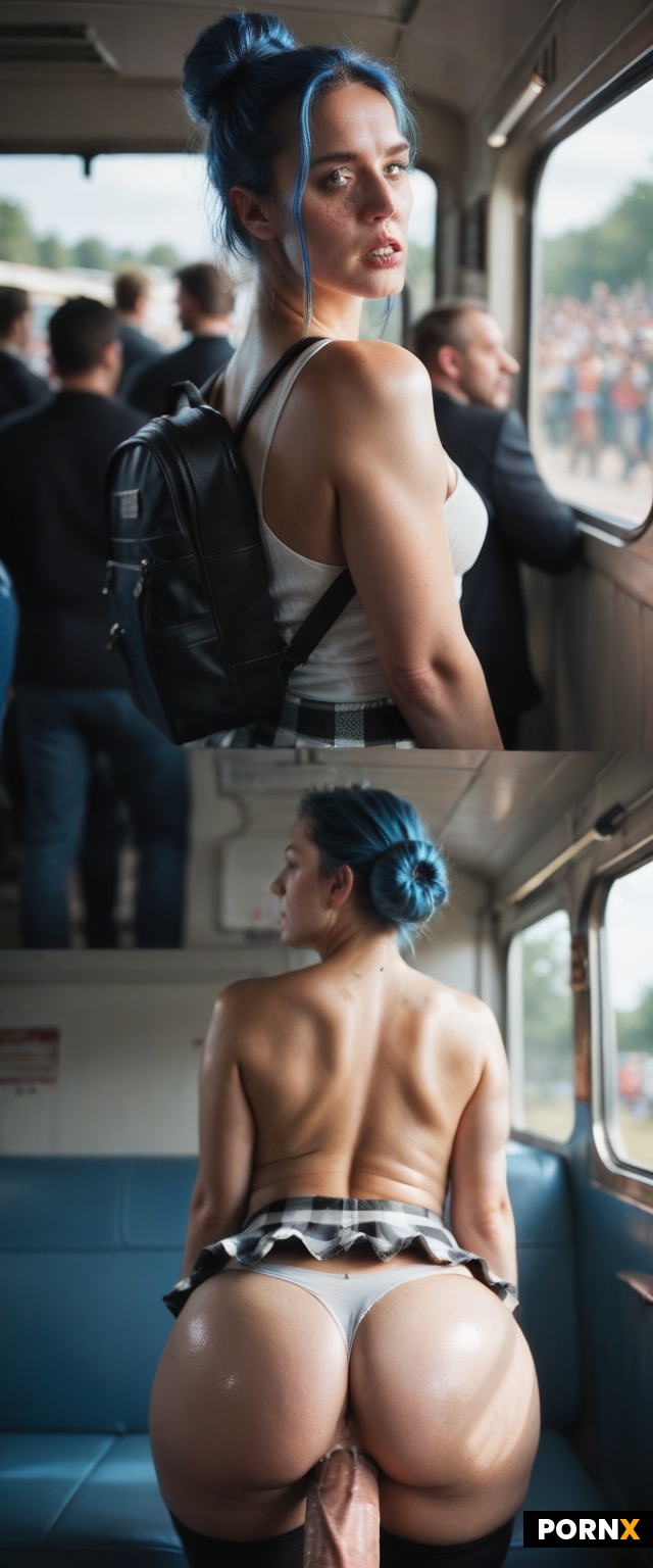 DOUBLE Blue HAIR BUN