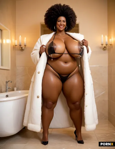 beautiful curvy black woman