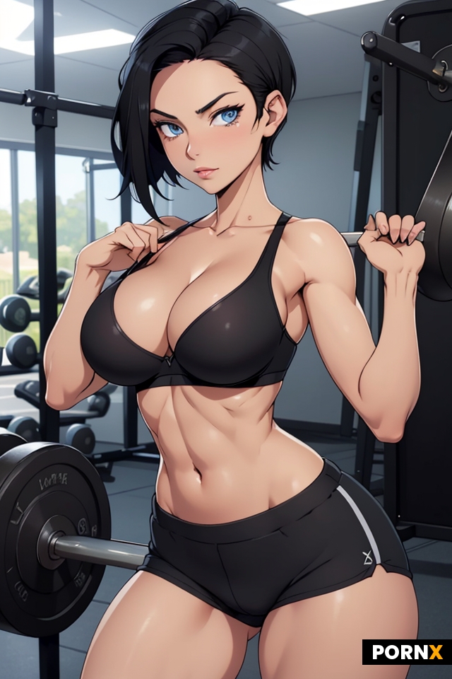 Short black hair