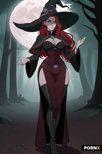Adult female fantasy witch/mage character
