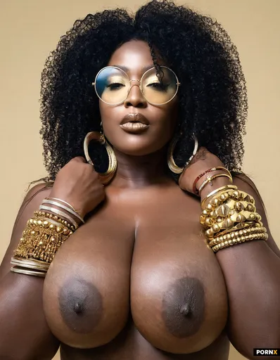 Very voluptuous nigerian lady with dark brown skin