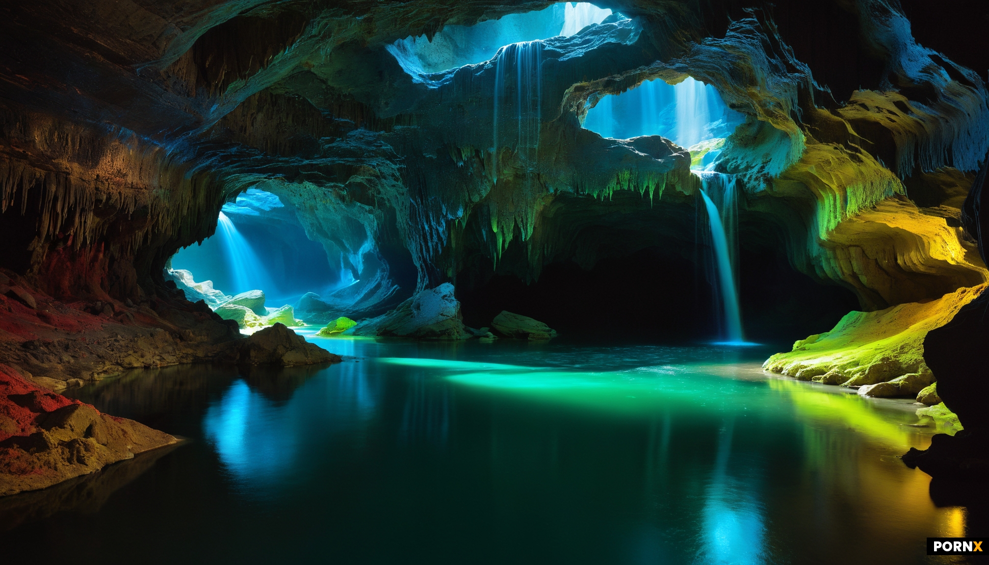 A vast expanse of underground cavern