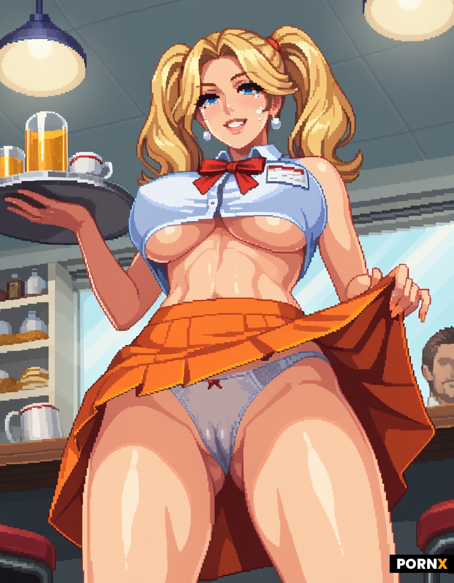 A stunning white woman