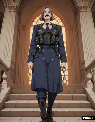 A pale-skinned Caucasian man with short brown hair and a neatly trimmed mustache