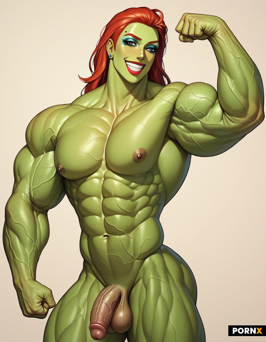 Buff masculine crossdresser cute