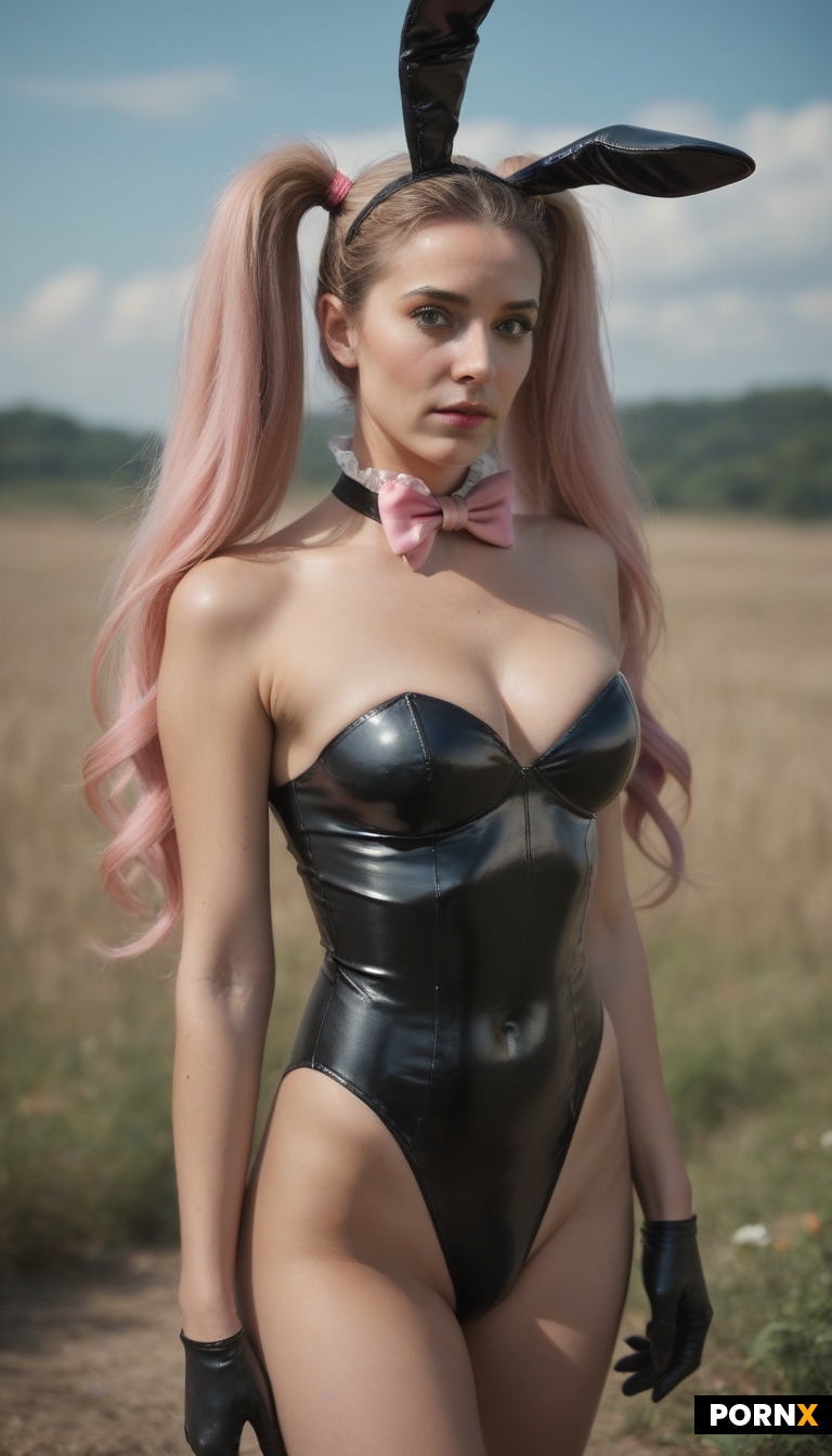 long pink pigtails