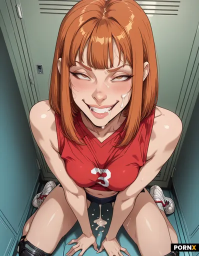 Athletic volleyball girl