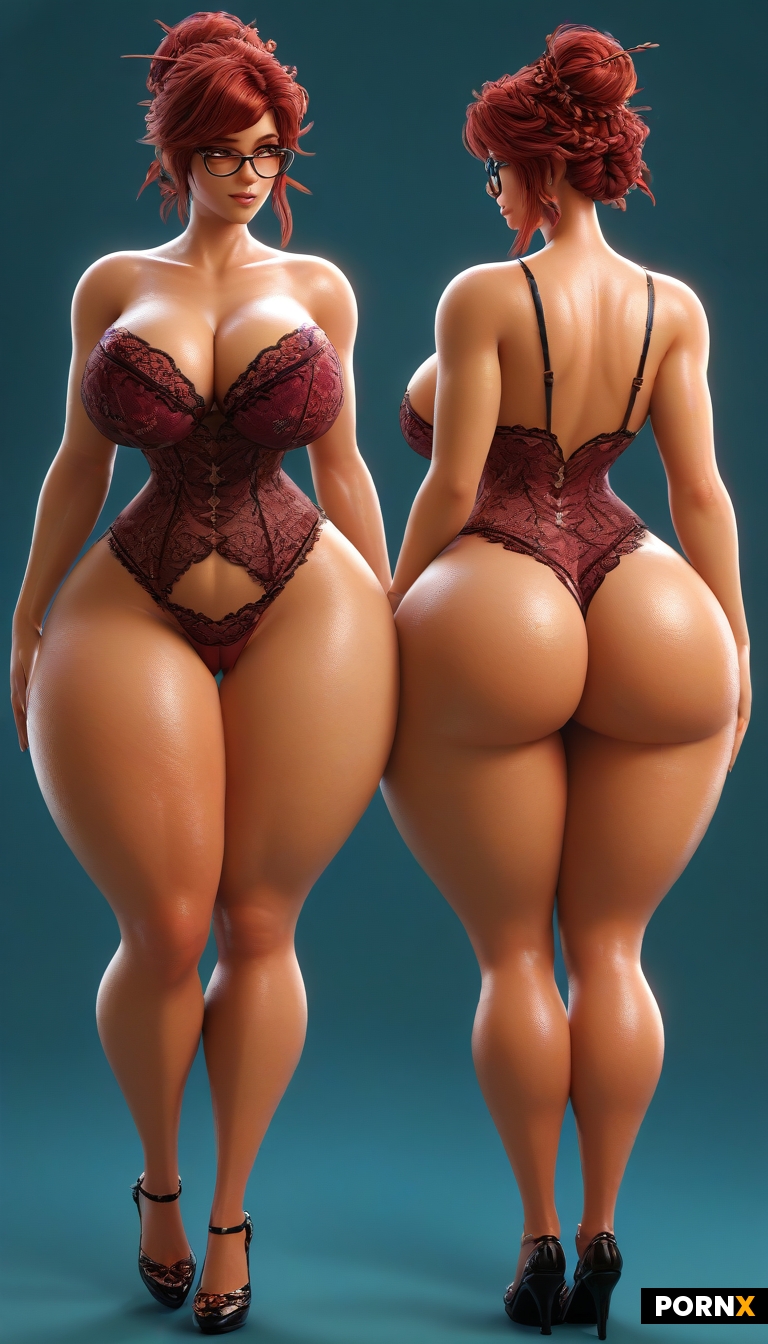 Curvy thick woman