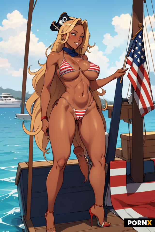 American flag bikini