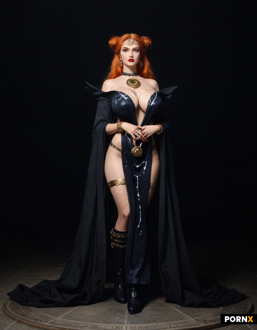 Dynamic overdramatic maniacal futuristic comic siren supervillain succubus seductress diva