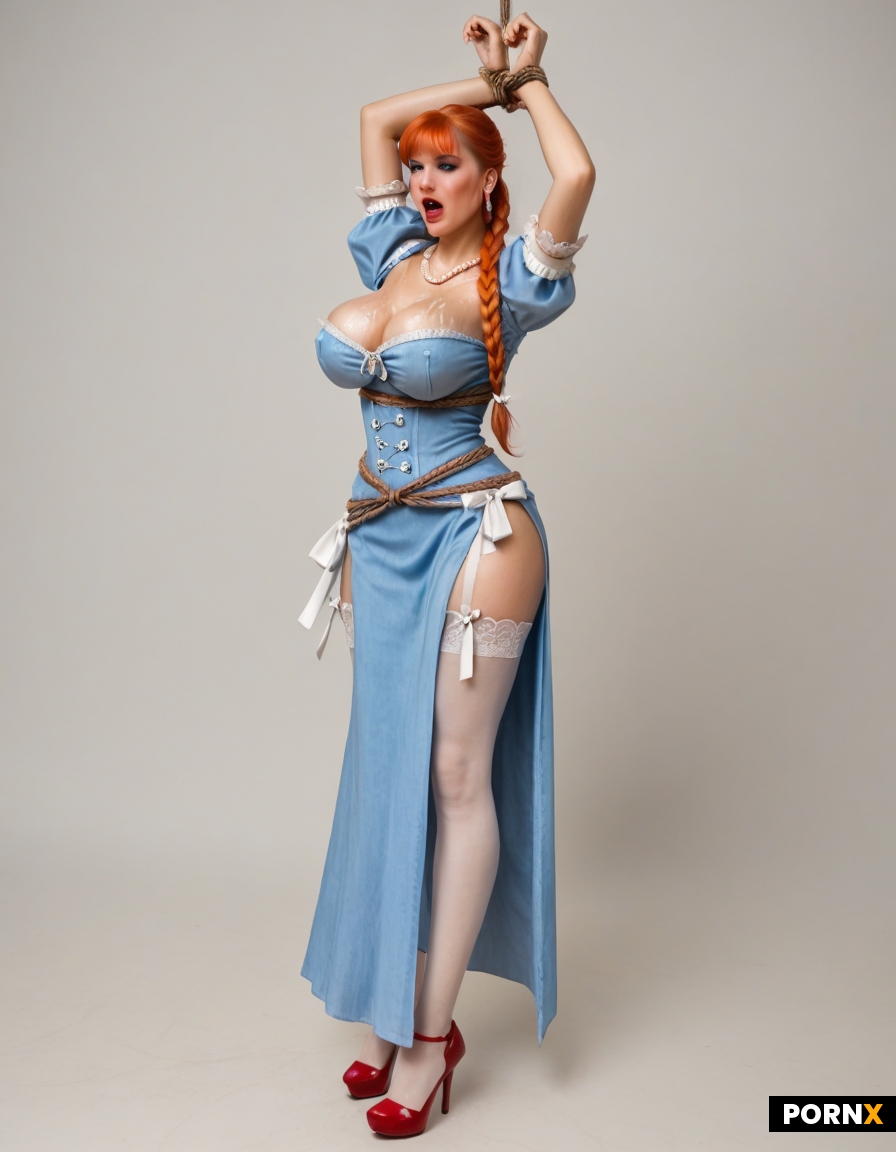 Sexy Seductive skimpy scantily-dressed peasant Damsel mistress