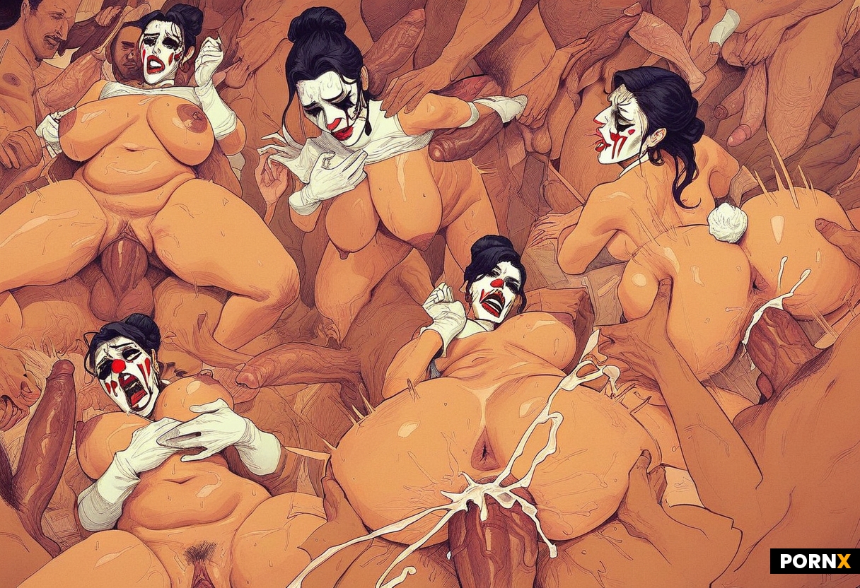 Images on walls of sex scenes