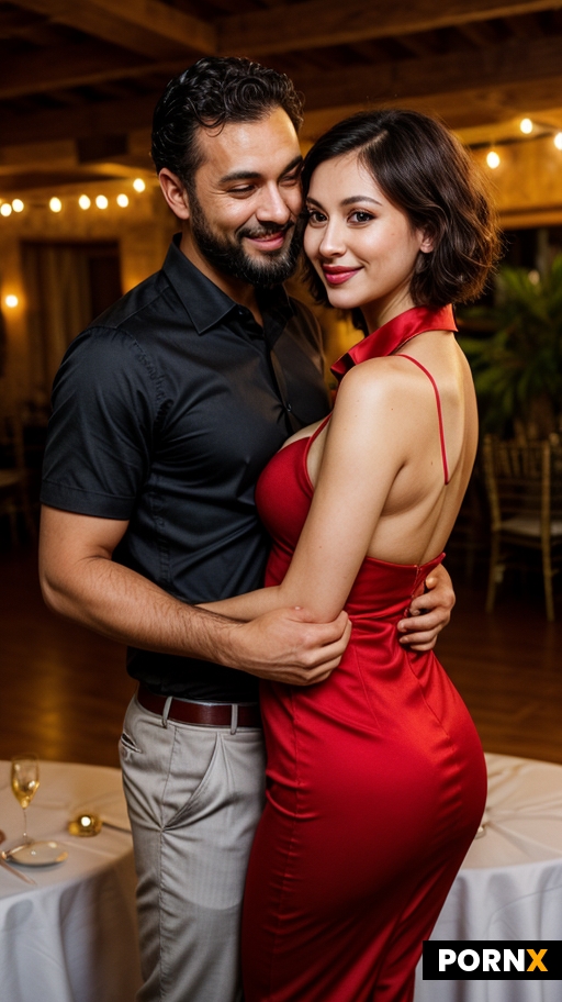 Man holding horny woman