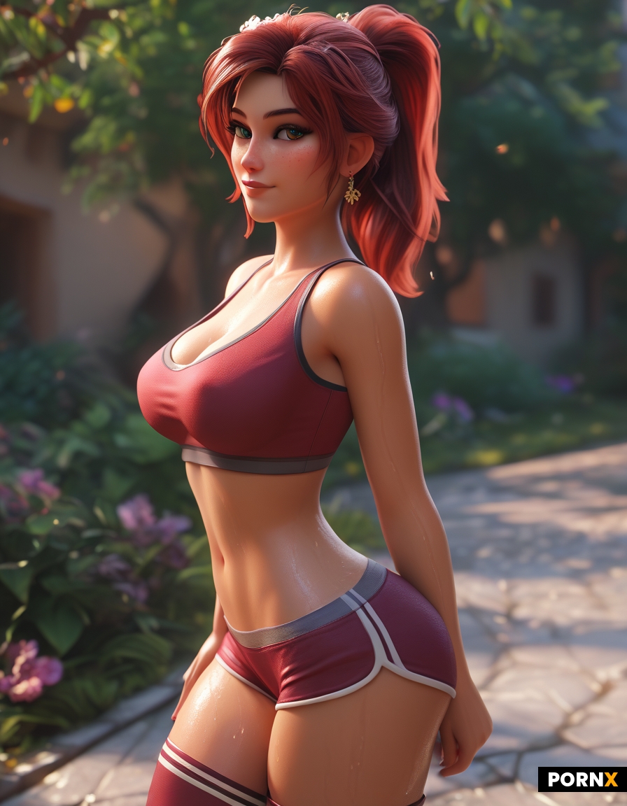 A beautiful woman of the age of 18