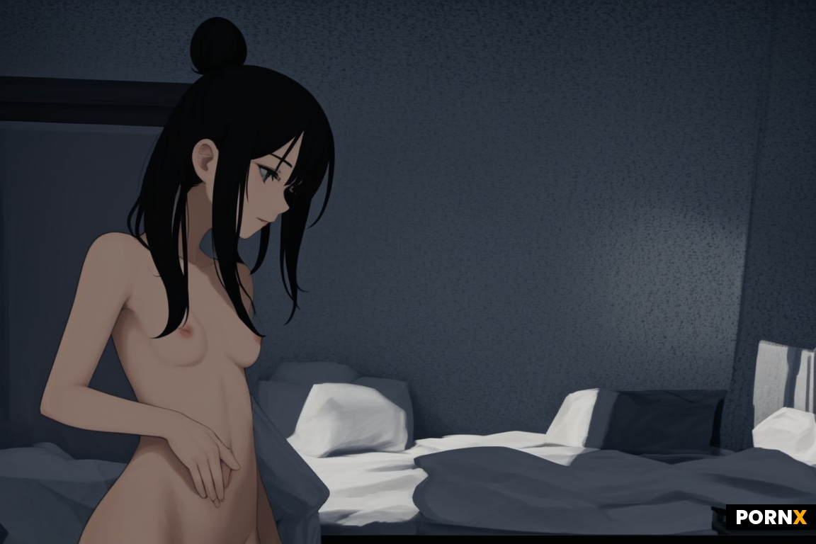 A naked woman with small breasts and a medium ass