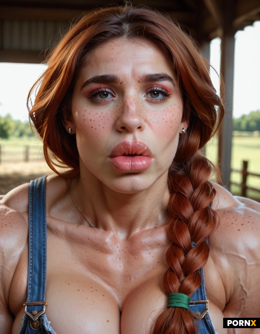 20-year-old tall gorgeous confident glamourous farmer futanari named Bessy