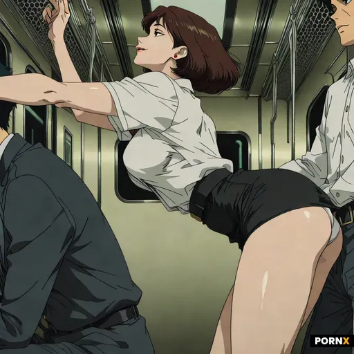 Japanese 19 year old college girl on a train