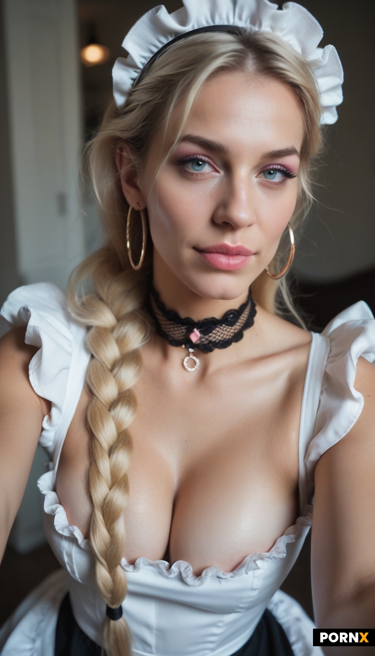 long blonde braid